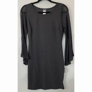 Black Wide Sleeved Dress